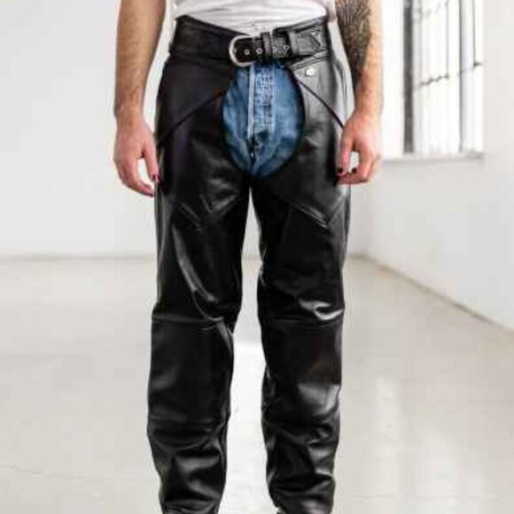 Vintage Harley Davidson Heavy Leather Chaps